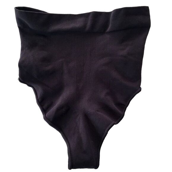 NEW SKIMS Mid Waist Thong | Black Seamless Sculpt Slimming Shapewear | S/M - Picture 1 of 8
